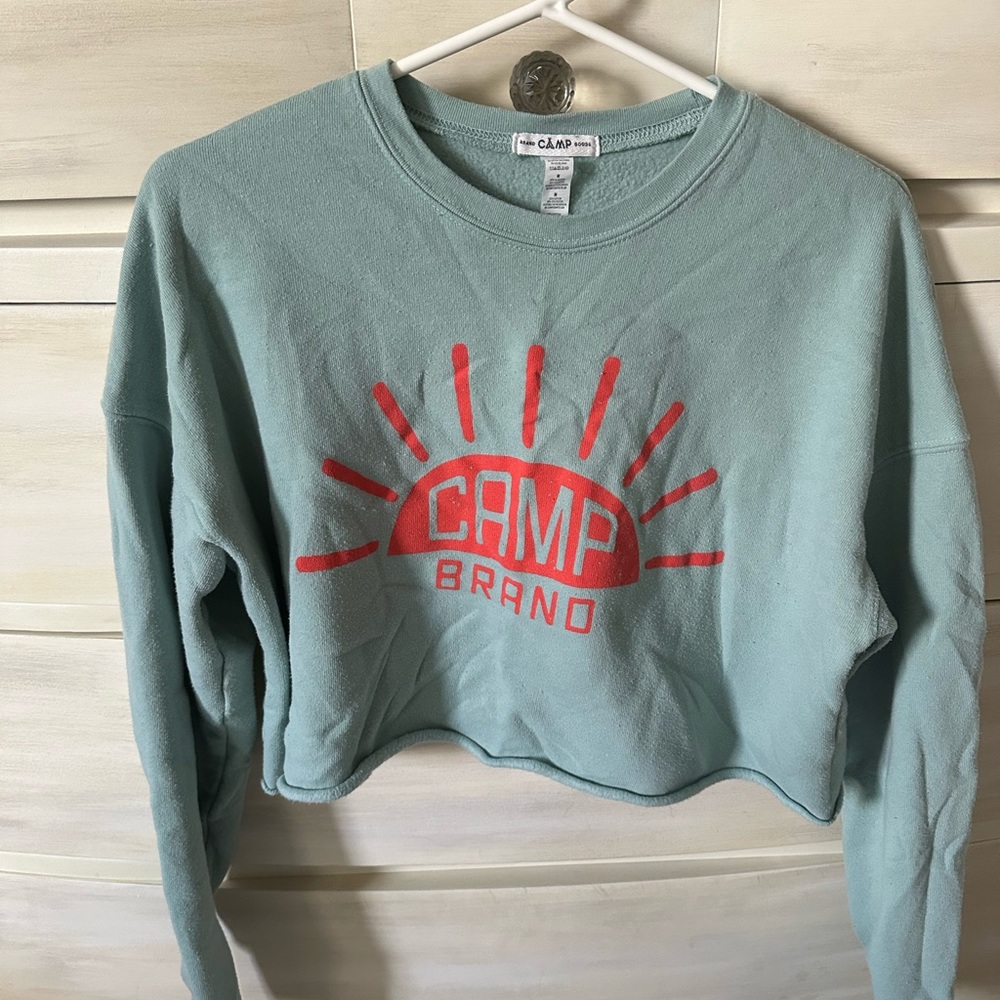 Camp Cropped Crewneck